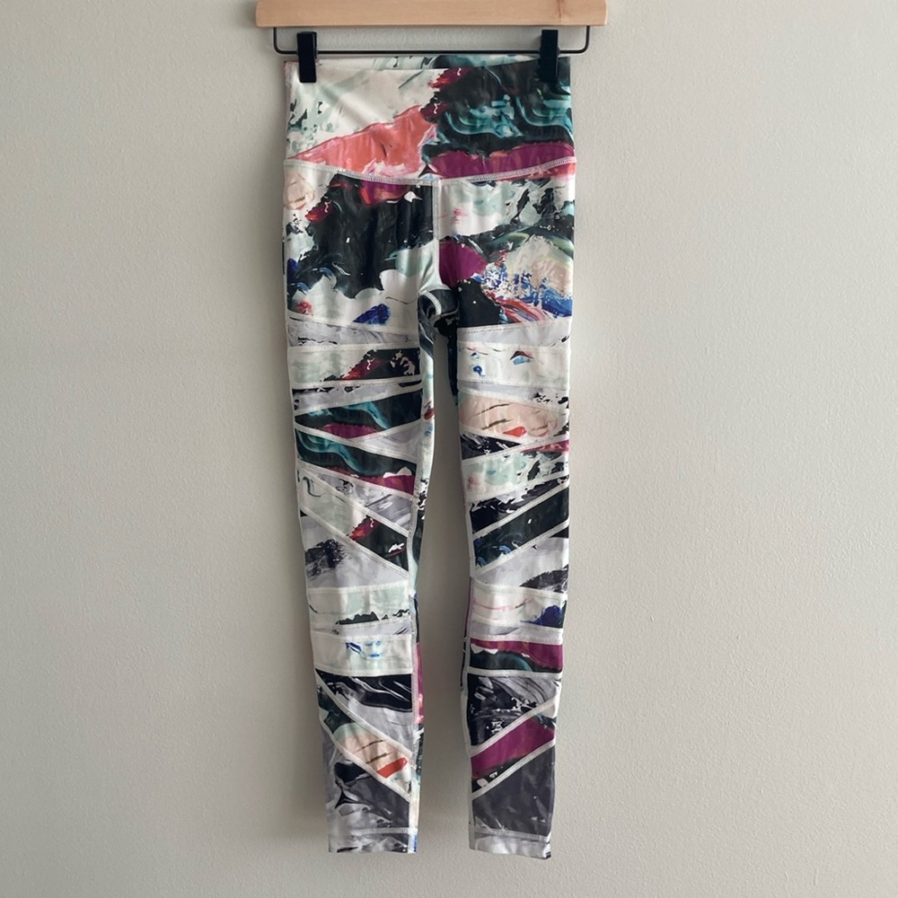 Lululemon Multi Color Skinny Legging Ankle 25” Sz 2